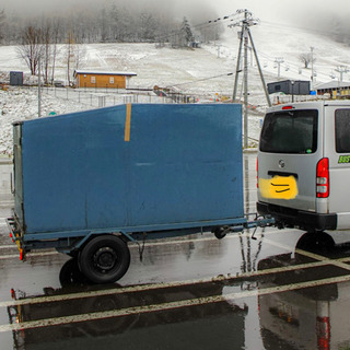 値下げ！軽トレーラー 自作箱付き 江別