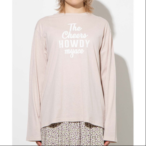 新品未使用wego ソフトタッチプリントロングtシャツベージュ みんみんねむねむ 唐橋前のtシャツ レディース の中古 古着あげます 譲ります ジモティーで不用品の処分