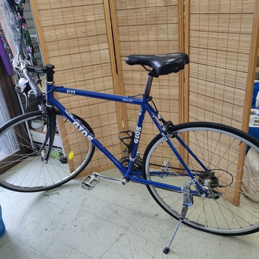 GIOS PIXY クロスバイク クロモリフレーム 約 CT520mm ブルー 青色 ジオス ピクシー 自転車