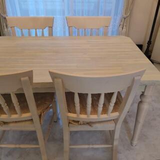 ほぼ未使用　アンティーク　ダイニングセット