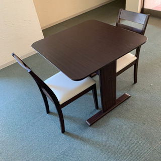 美品 ニトリ ダイニングテーブル チェア2脚