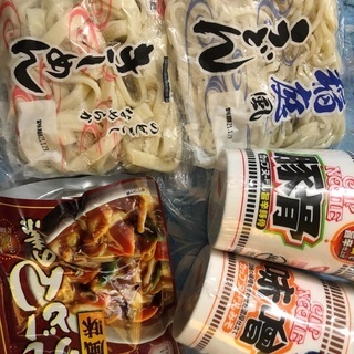 【台東区】うどんとカップ麺セット