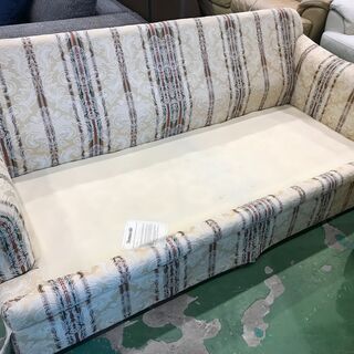 【愛品館八千代店】IDC大塚家具　トーマスビル　3人掛ソファ　オットマン付