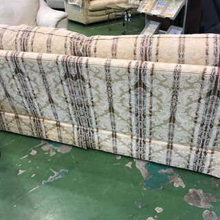 【愛品館八千代店】IDC大塚家具　トーマスビル　3人掛ソファ　オットマン付