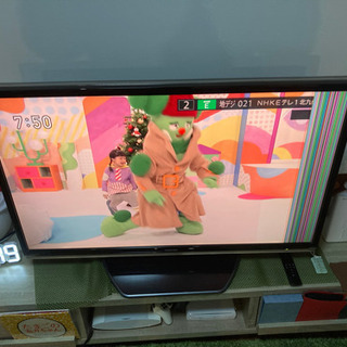 テレビ　TOSHIBA レグザ　　40型　　画面右側不良  RE...
