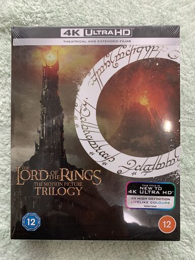 新品未開封 送料無料 【4K ULTRA HD】 ロード・オブ・ザ・リング トリロジー BOX 全3作品収録 英国版　(日本語字幕・音声有)