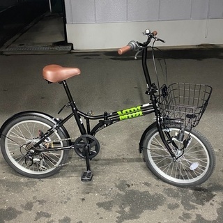 20インチ　折り畳み自転車　6段変速　ダイナモライト　美品