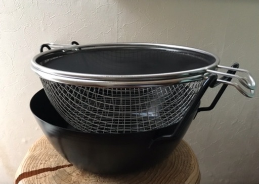 la base（ラバーゼ）　鉄揚げ鍋セット　28cm
