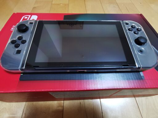 【中古美品】Switch スイッチ 本体(グレー）あつまれどうぶつの森、ケース、液晶保護付き