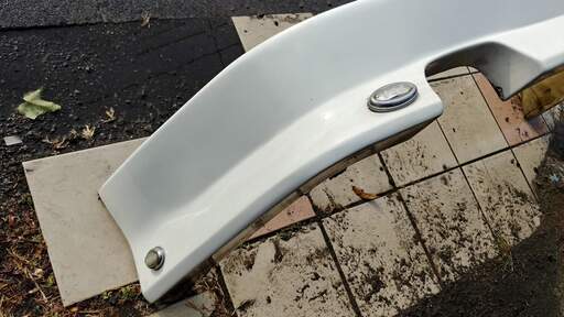 180SX 後期純正バンパー用リアハーフ 326ホワイト