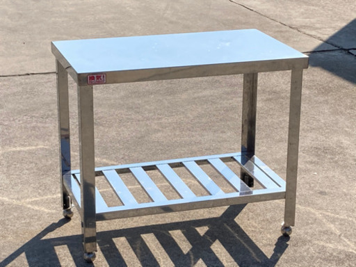 格安で！ステンレスガス台◇幅75cm◇調理台◇DIYテーブル◇厨房機器◇アジャスター付