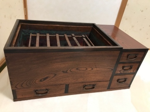 関東火鉢(関東長火鉢)美品