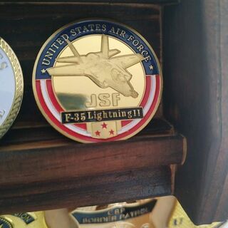 【非売品・記念品】アメリカ合衆国空軍 F35戦闘機のコイン