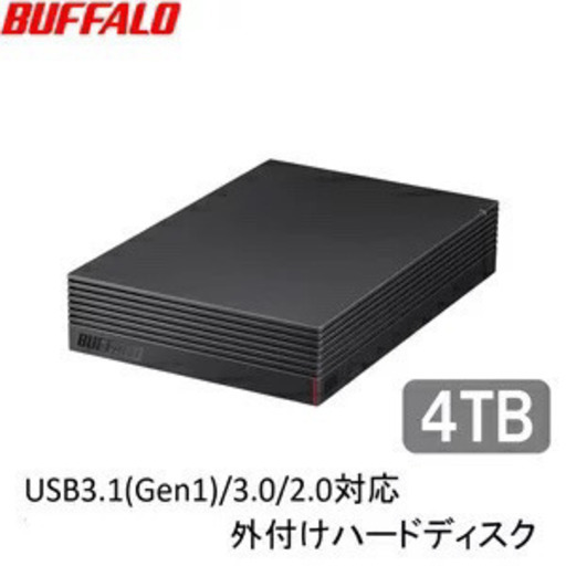 【週末限定割引】外付けハードディスク 4TB BUFFALO HD-LD4.0U3-BKA