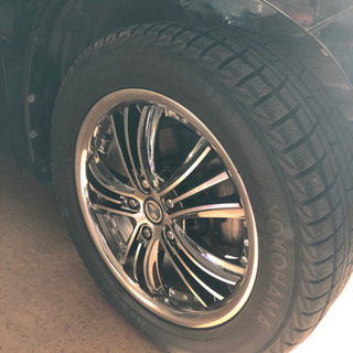 本日終了メッキ225/55R17 17インチタイヤホイール 更に値引します