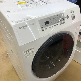 お取引中❗SHARP シャープ 洗濯機 ドラム式 9.0kg ES-V230-WL 左開き
