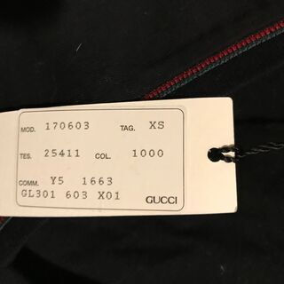 未使用品 グッチ コットン Tシャツ 半袖 国内正規品 170603 Gucci