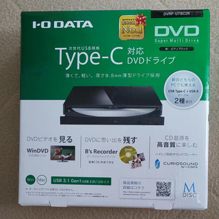IO DATA Type-C対応DVDドライブ