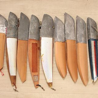 三角バケ マスナタ 11個まとめて マス釣り ヒラメ釣り シャクリ バケ