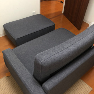 IKEA イケア 1人用 ソファ ２個 美品 IKEA♪1人用ソファー‼️オットマン付きで‼️美品