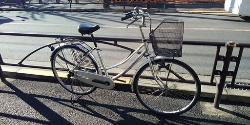 ★安心の自転車店リビルド/リユース自転車・26インチ・ホームサイクル・シングル・シルバー