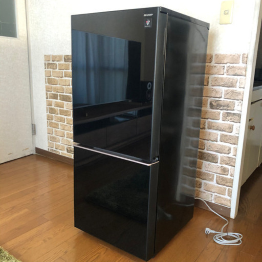 2017年製 シャープ 冷蔵庫 SJ-GD14D（ブラック）