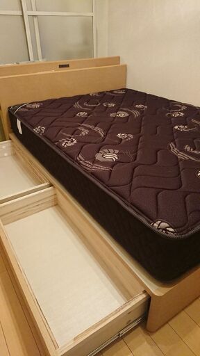 東京ベッド ダブルベッドマットレス付き
