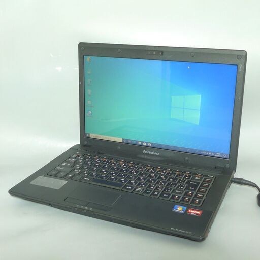 送料無料 ノートパソコン 中古動作良品 14型 Lenovo G465 AMD Athlon II P340 3GB 160GB DVDRW 無線Lan webカメラ Windows10 LibreOffice