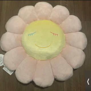 村上隆　お花クッション60cm/Light Pink        カイカイキキ