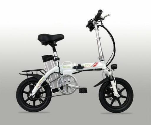 【美品】折り畳み 電動自転車☆軽量☆スマホホルダー付き