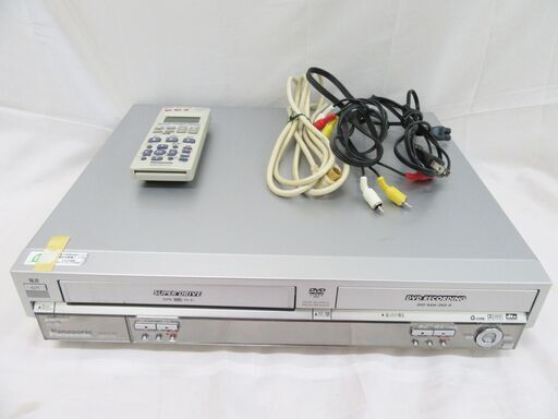 【恵庭】Panasonic DMR-E75V DVDビデオレコーダー VHS リモコン有 中古品 paypay支払いOK!