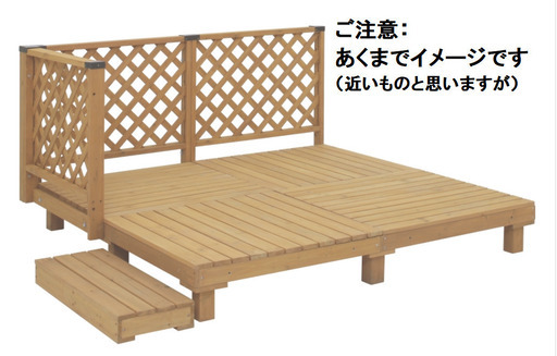 ウッドデッキ　システムデッキセット　1坪用