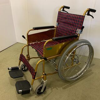 (210114) 【50％値下げ】アルミ製 折りたたみ車椅子 自...