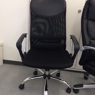 オフィス用　イス　椅子　黒メッシュ