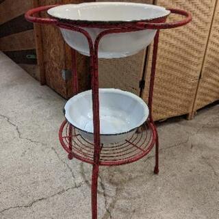 売約済み】 ビンテージ ヴィンテージ シャビー 手洗い台 ホーロー洗面