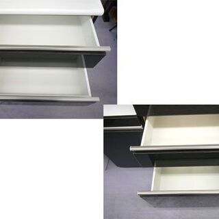 ニトリ キッチンボード 幅100×奥行50×高さ206cm ポスティア100KB BK レンジボード 食器棚 キッチン収納 ダークブラウン 札幌市手稲区  