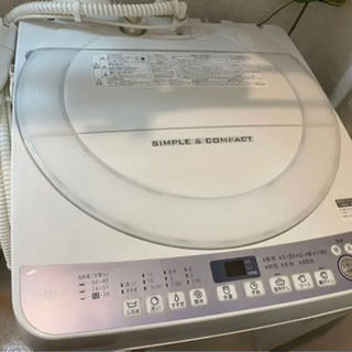 【引取り限定】SHARP製　7kg 洗濯機　ES T710 2018製