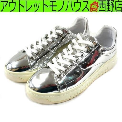 ▶スニーカー エンポリオ アルマーニ EMPORIO ARMANI x4x167 xc999 靴 26cm シルバー 銀 ペイペイ対応 札幌市西区西野
