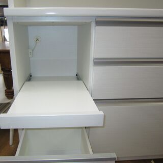 R079 高級松田家具 キッチンボード、食器棚 幅118cm 美品