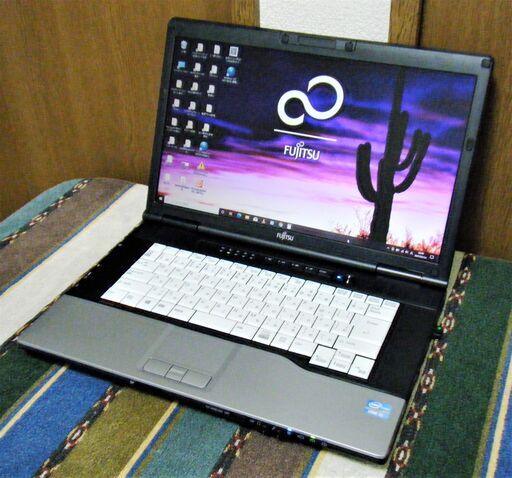 15.6型液晶/高性能i5(ターボ)/SSD128GB/Microsoft Office 2016(2019同機能)✎/快適♬メモリ4GB/DVDSマルチ(コピー可)/USB3.0☆彡/SDカードスロット/すぐ使えるWindows10♪/すぐ繋がるWi-Fi/高解像度1600x900液晶パネル♬/点検整備清掃済み/FUJITSU LIFEBOOK E752/F