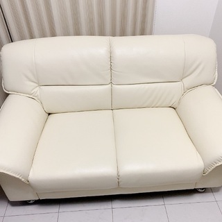最終お値引】美品アイボリーソファ