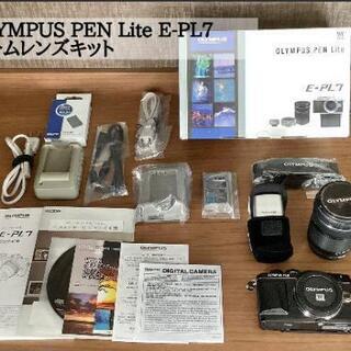 OLYMPUS PEN Lite E-PL7 ミラーレス一眼 レンズキット 黒