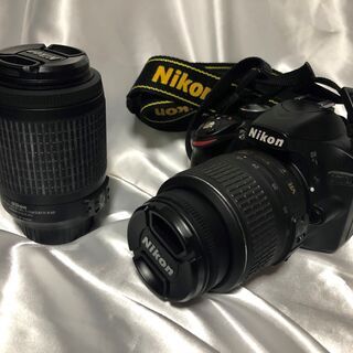 Nikon デジタル一眼レフカメラ D3200 200mmダブル...