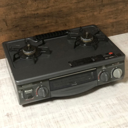 ◇リンナイ ガスコンロ 都市ガス 2011年製 右強火力 ガステーブル RTS-338WNTS-R