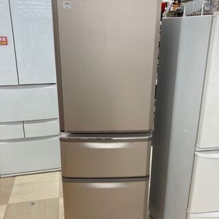 三菱 3ドア冷蔵庫 2017年製 MR-C37A-P
