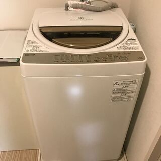 きれいな洗濯機です。【２０１９年式東芝洗濯機７Ｋｇ】型式ＡＷ－７ＧＢ