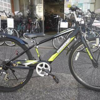 中古子供自転車1309 26インチ 6段ギヤ LEDダイナモライト 身長