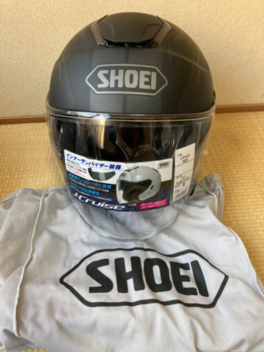 ★ 送料無料 新品未使用　SHOEI J-CRUISE PASSE ショウエイ Jクルーズ パッセ TC-5 57cm Lサイズ　専用袋付き★