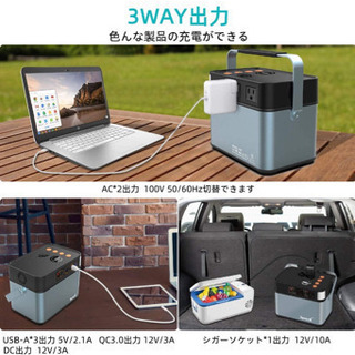 ポータブル電源A60 発電機 82500mAh/297Wh