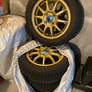 走行少ない　ホンダ Nbox用　BSスタッドレス　アルミ4本セット　中古